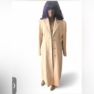 Vintage Marvin Richards Wool Cashmere Long Coat – Cream / Beige